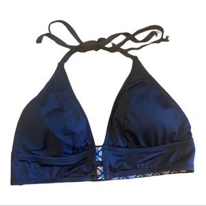 Clean Water Bikini Swimsuit Top Pullover Style Embroidered Aztec Design Band